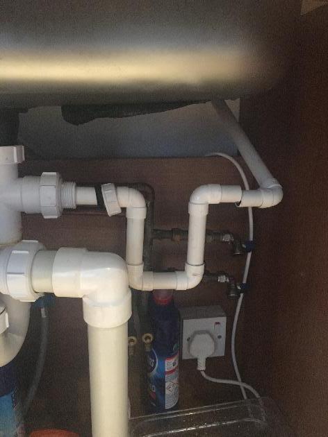 Condense pipe blocked with fat from kitchen sink