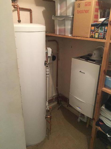 Worcester boiler & unvented hot water cylinder - Ashford